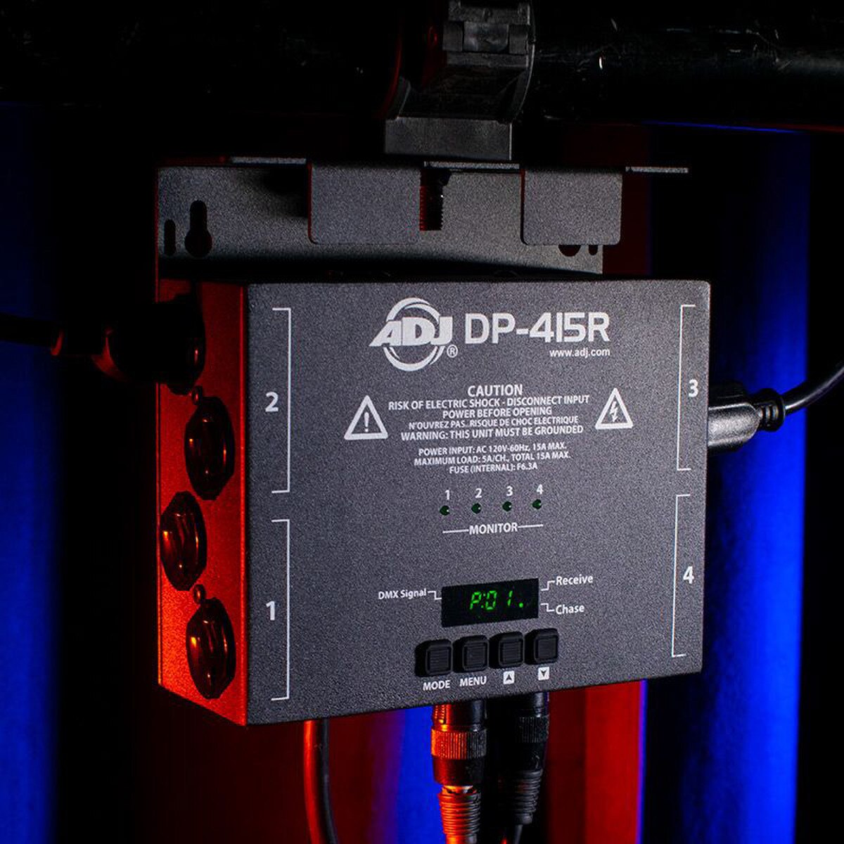 ADJ DP-415R 4-Ch 600W DMX Dimmer/Switch Pack with RDM