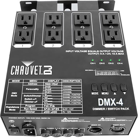 Chauvet DJ DMX-4 | 4-channel DMX Dimmer/Switch Pack