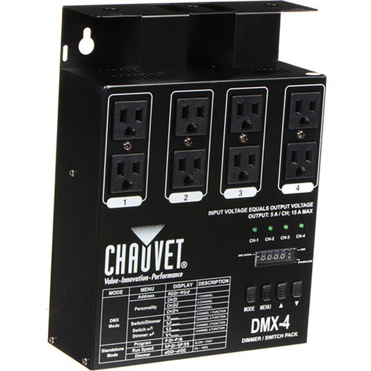 Chauvet DJ DMX-4 | 4-channel DMX Dimmer/Switch Pack