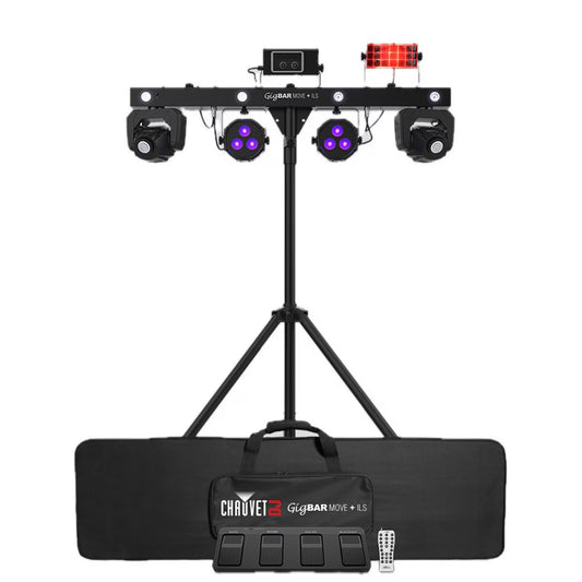 Chauvet DJ Gig Bar Move + ILS - 5-in-1 LED Lighting System with 2 Moving Heads