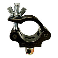 The Light Source Mega-Coupler with 1/2" Flat Head Bolt - Steel Wingnut instead of the Aluminum Coupler Wing Nut - Black Anodized