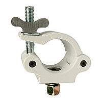 The Light Source Mega-Coupler with 3/8" Flat Head Bolt - Nylock Nut instead of the Aluminum Coupler Wing Nut - White Powder Coat