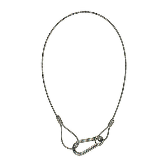 The Light Source Safety Cable, 30", Silver